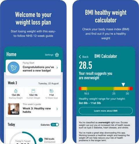 nhs weight loss app